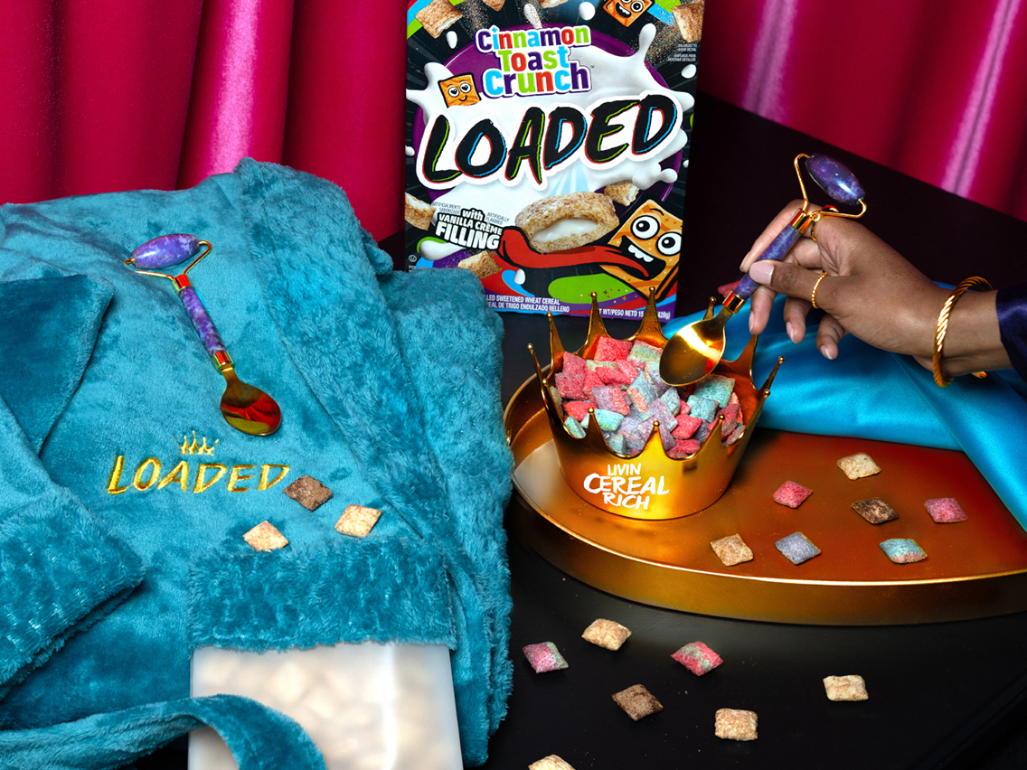 LOADED cereals are the latest innovation from General Mills, available in Cinnamon Toast Crunch, Trix and Cocoa Puffs varieties.